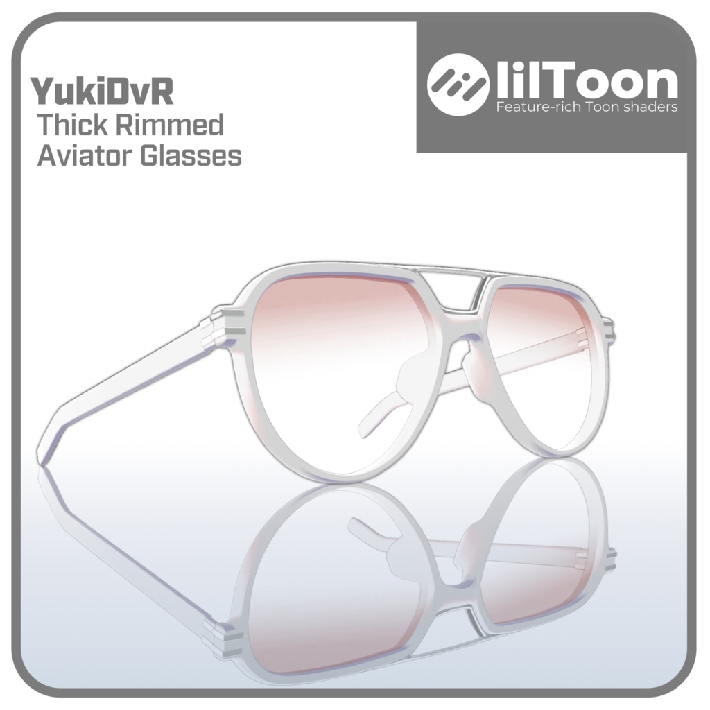 Thick Rimmed Aviator Glasses