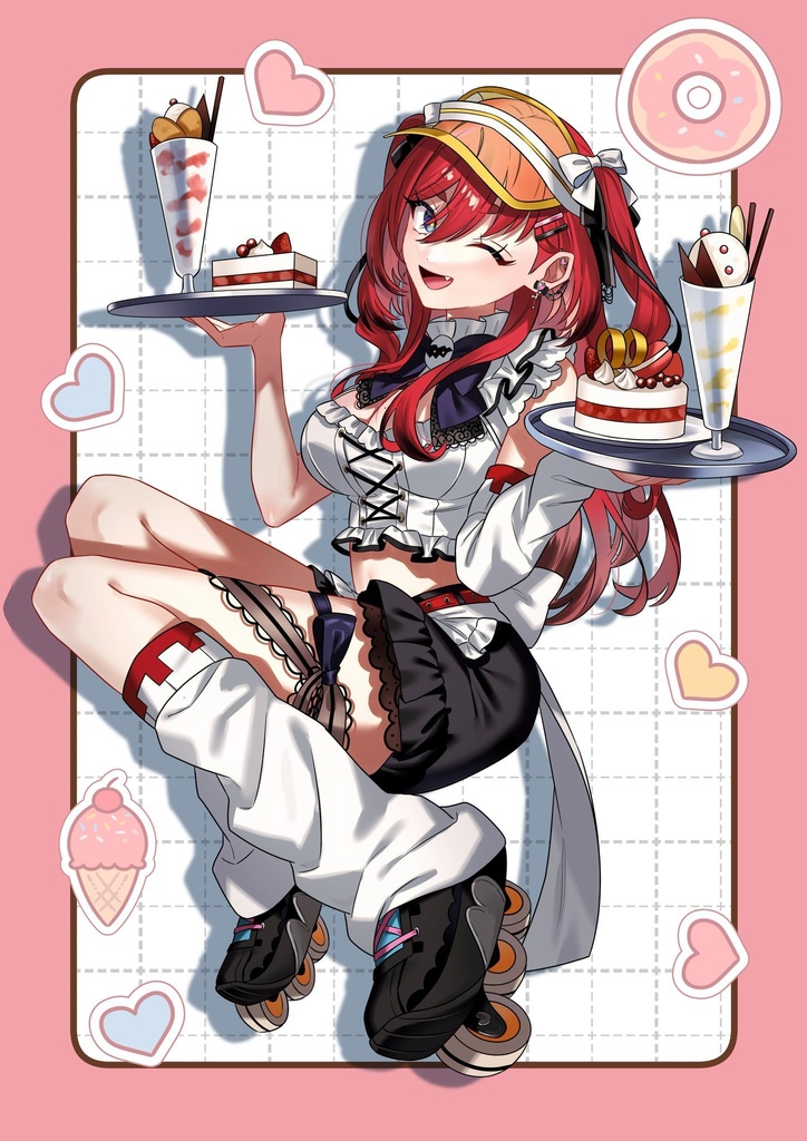 四周年記念グッズ(アクリルブロック×缶バッジ)