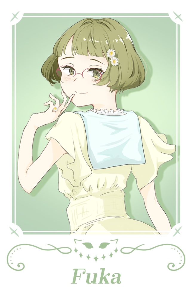 チェキ風カード~flower~ 匿名配送版