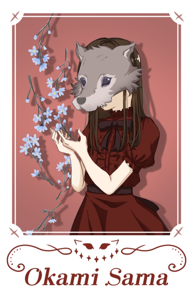 チェキ風カード~flower~ 匿名配送版