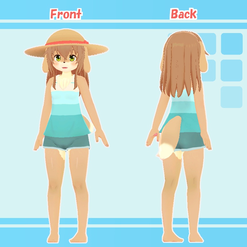 【オリジナルVRChat向けアバター】ヒナタ