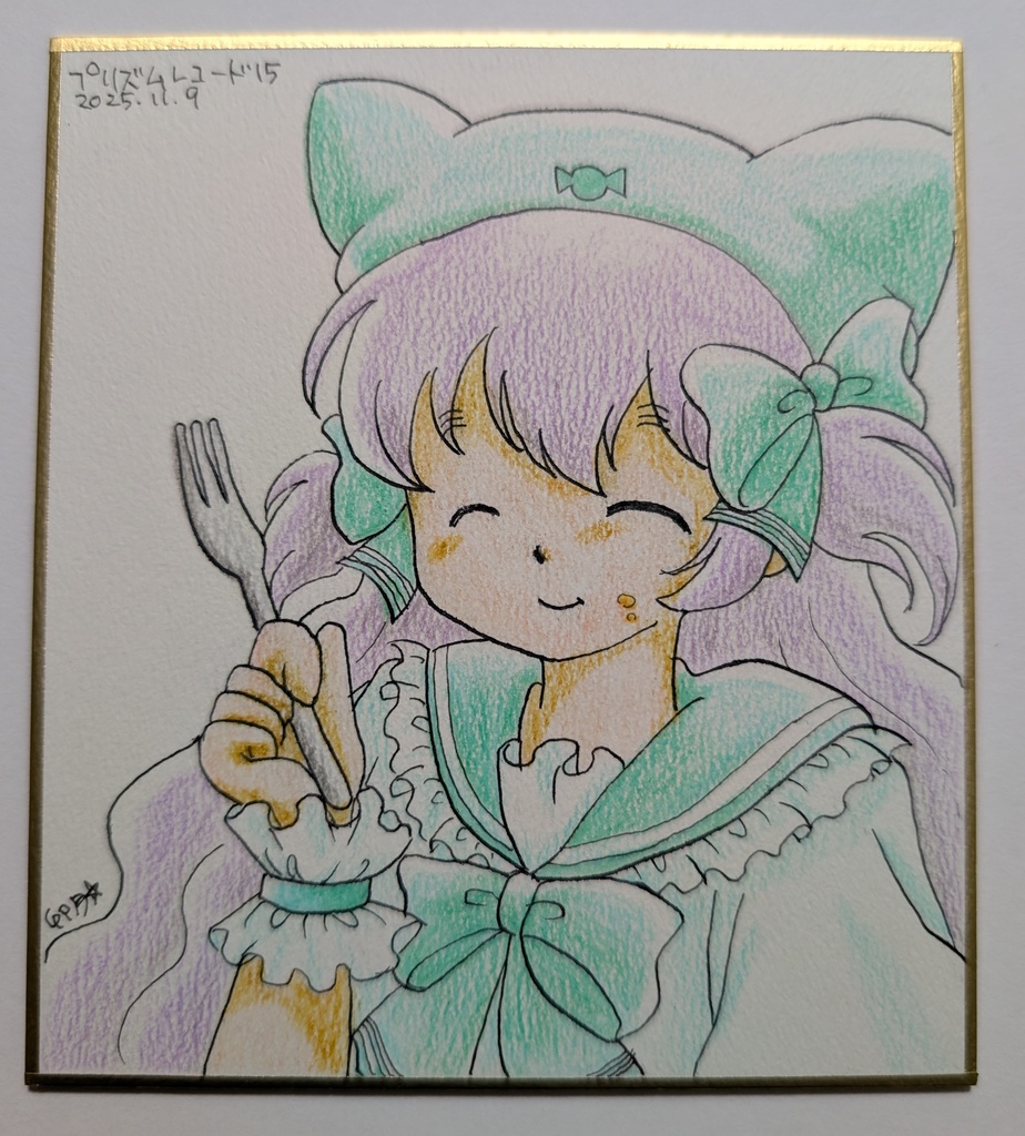 百江なぎさ ミニ色紙