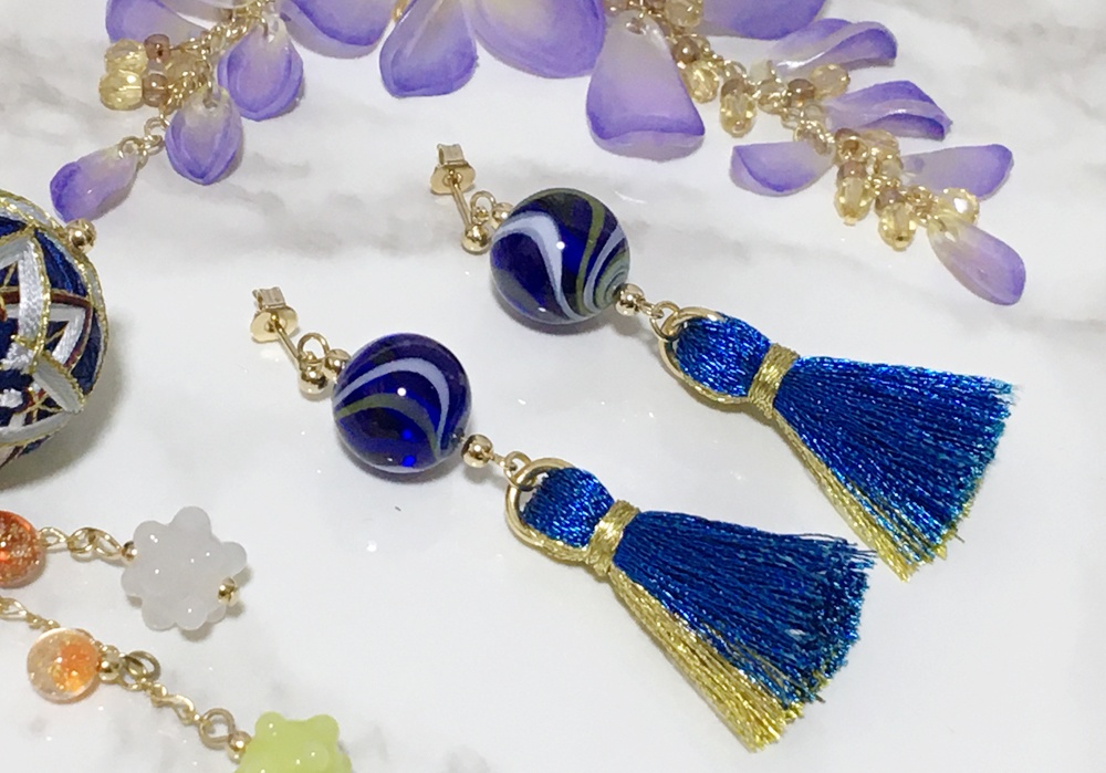 【刀剣乱舞】ガラス製ピアス(イヤリングに変更できます)