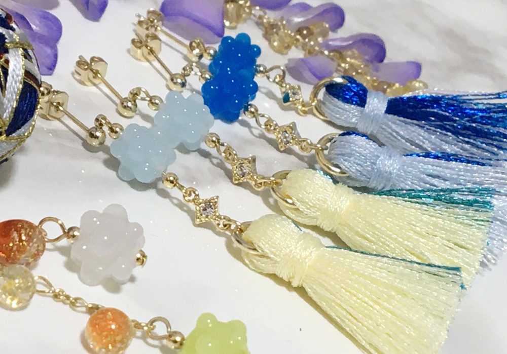 【刀剣乱舞】ガラス製ピアス(イヤリングに変更できます)