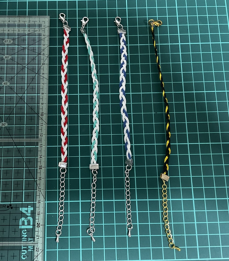 ユニコーンガンダムモチーフ/水引ブレスレット