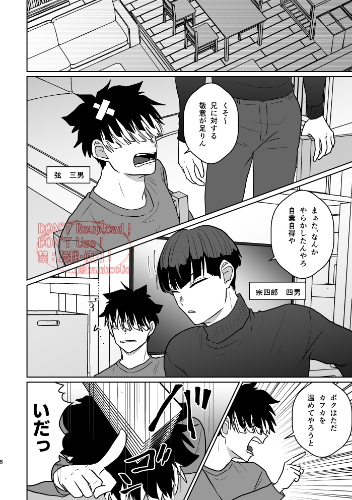 俺と兄弟の話(カフカ総受け)