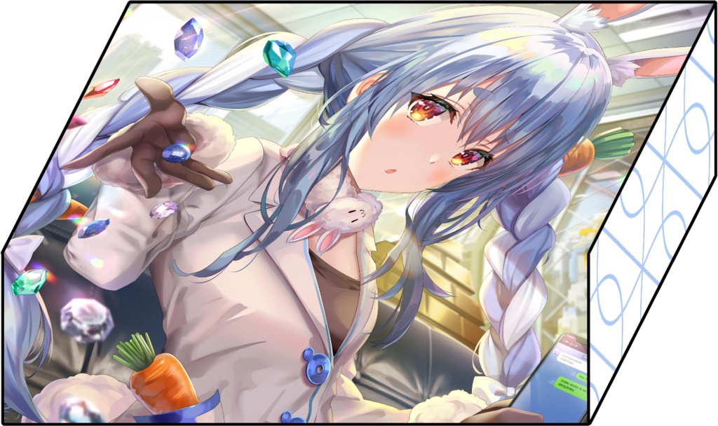 【旧作合皮ダメカンケース】社長ぺこら