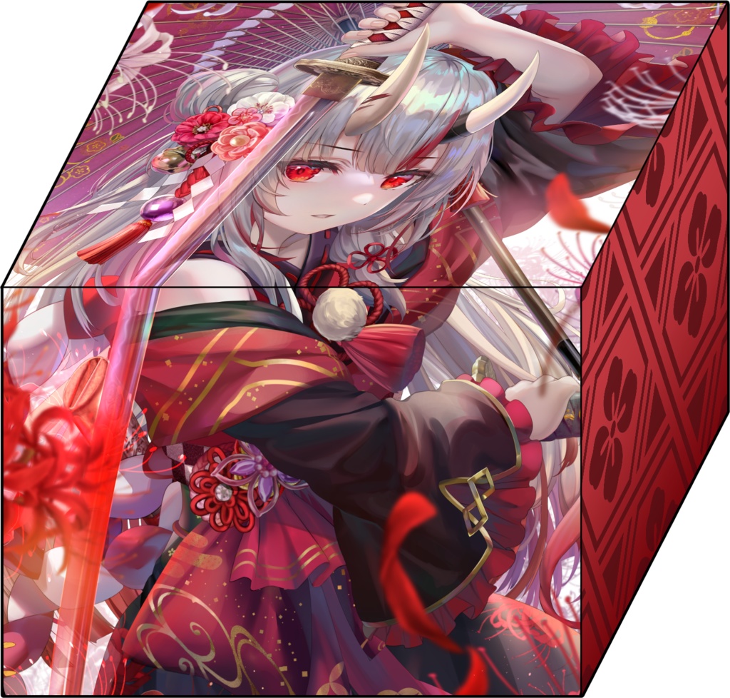 【旧作合皮デッキケース】二刀流あやめ