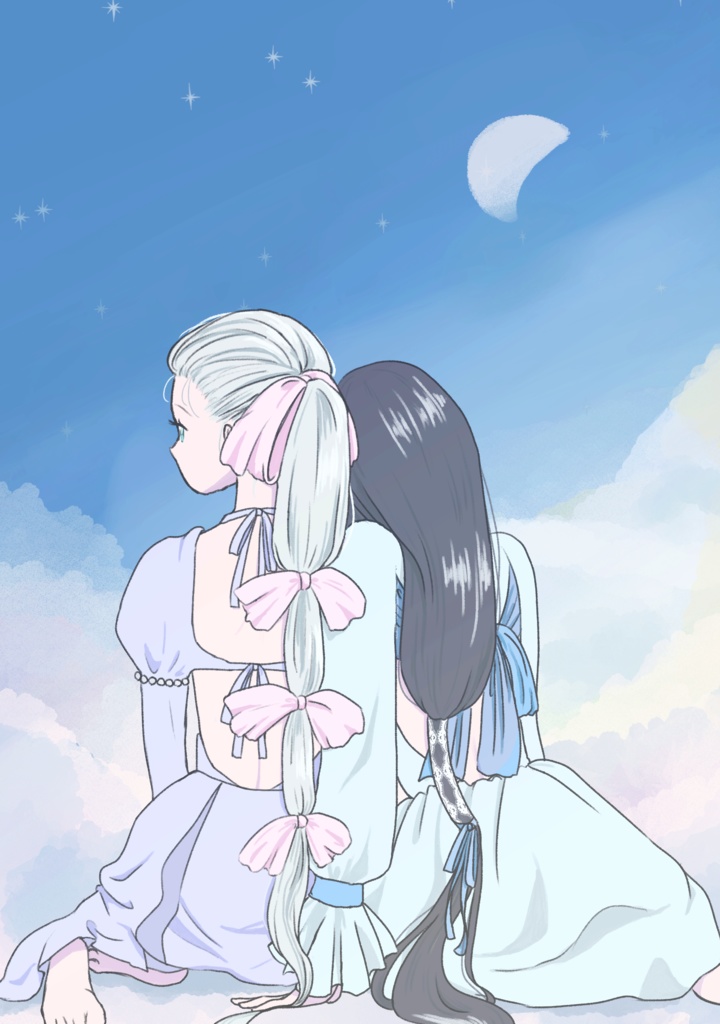 イラストカード-月B-