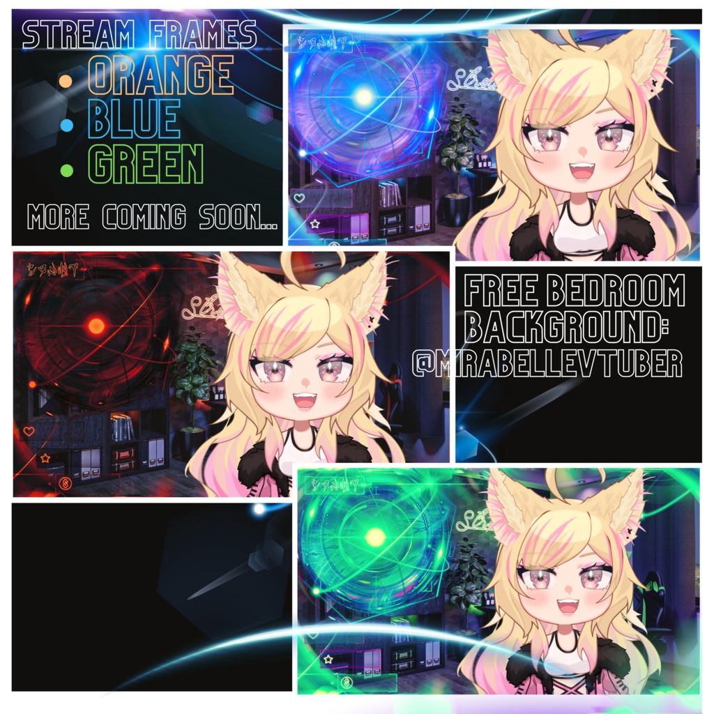 Dangling Deco: Free Vtuber Streaming Room Assets - ArgamaWitch - BOOTH