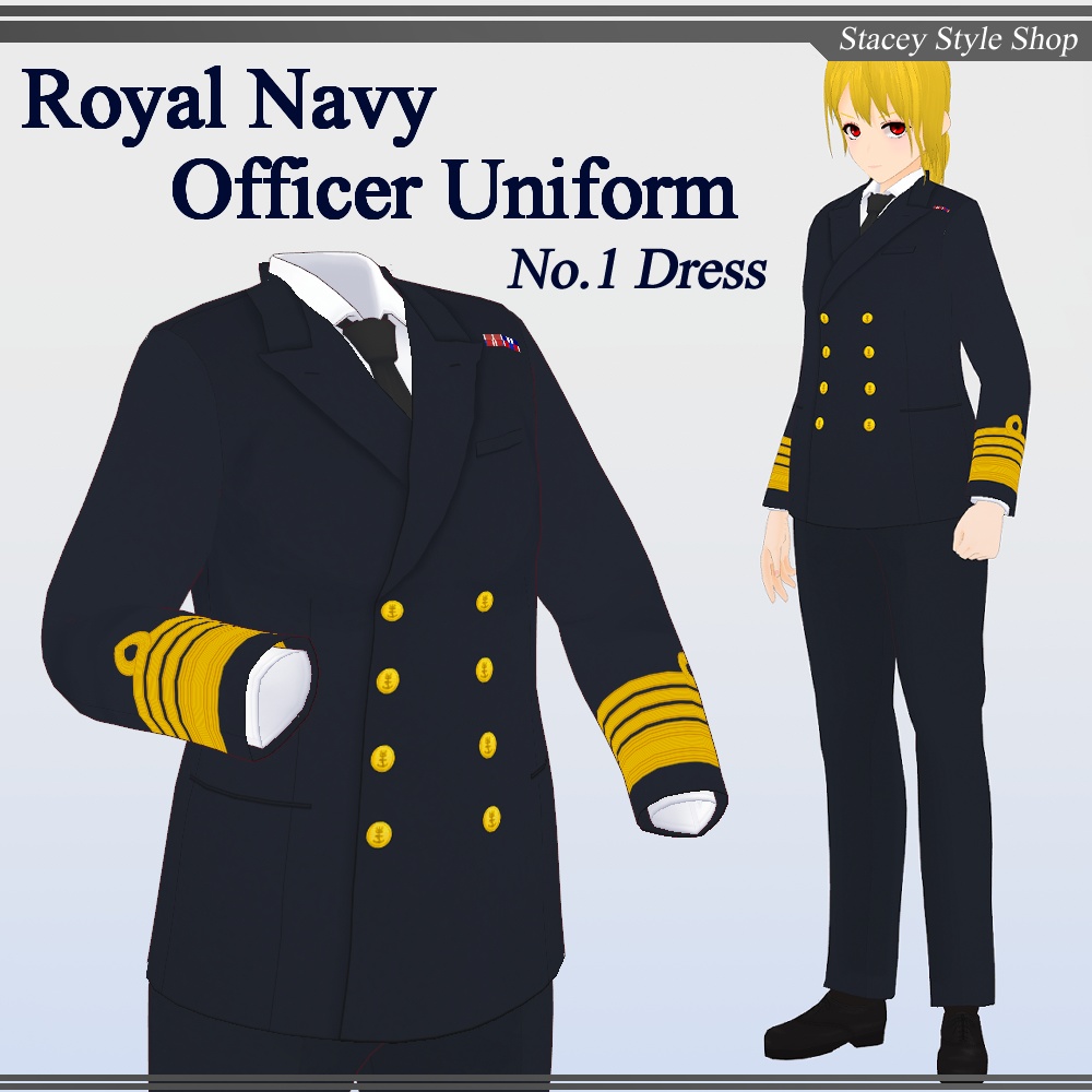 【VRoid】Royal Navy Officer Uniform