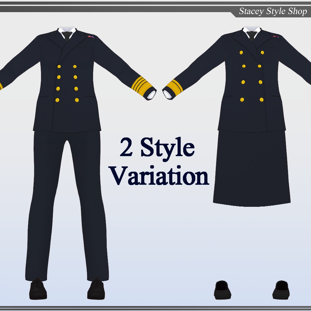 【VRoid】Royal Navy Officer Uniform