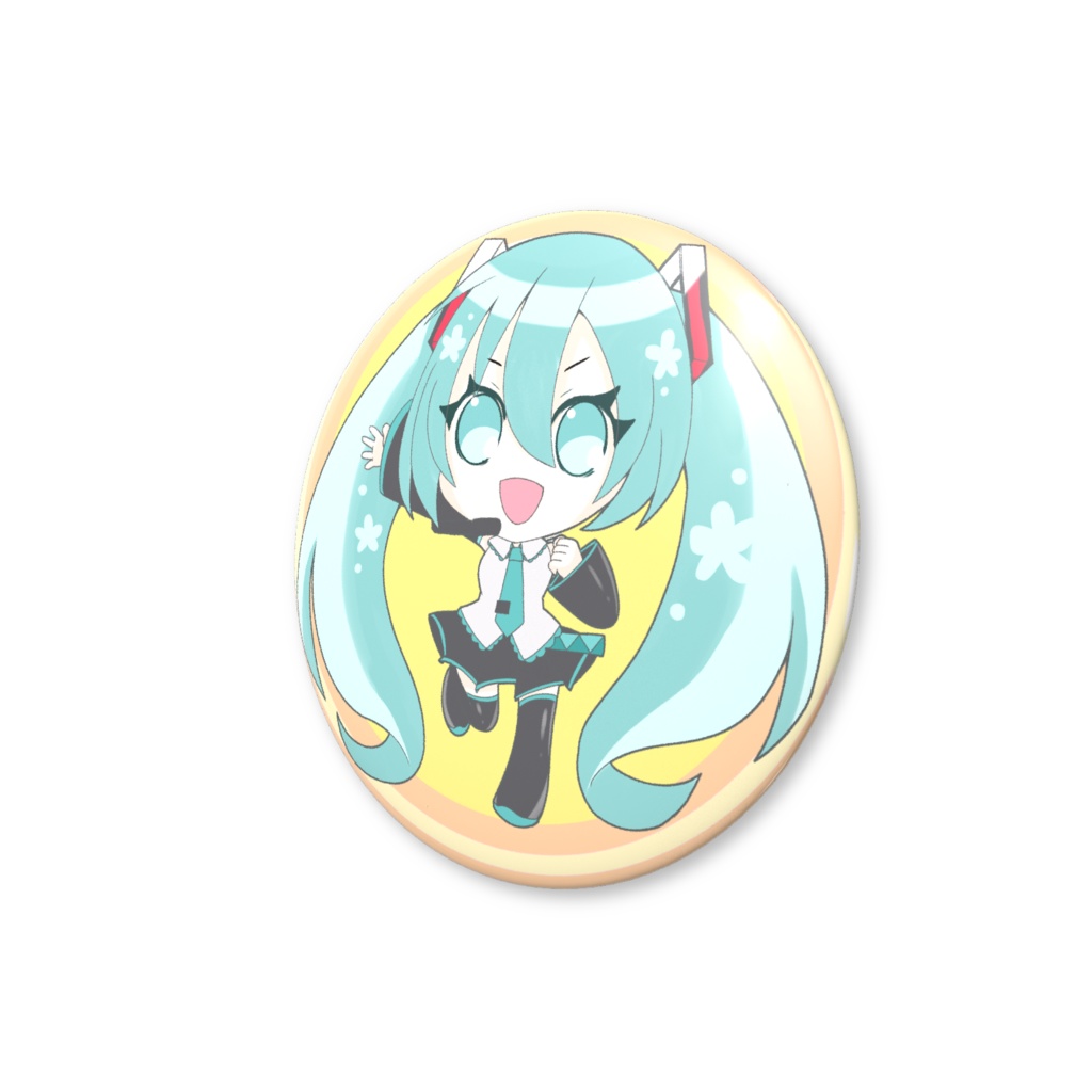 ミクさん缶バッチ