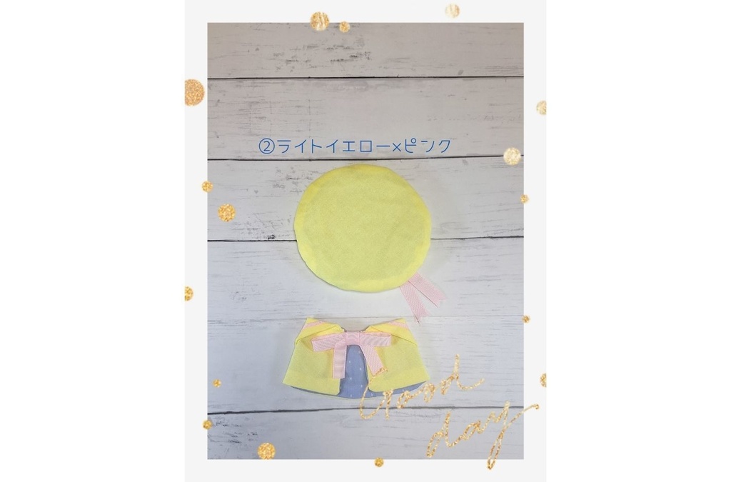 *20㎝ぬいぐるみ向け ベレー帽とセーラー襟ケープのセット