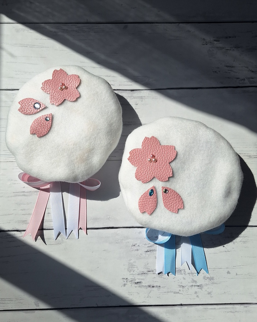 *20cmぬいぐるみ向け 誉れさくらのベレー帽 10/11閃華の刻 持ち帰り分