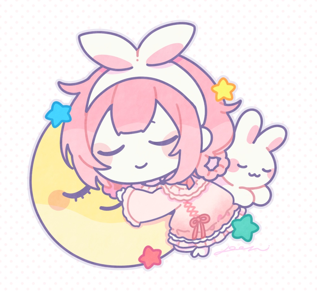 おやすみンゴちゃんフェルトステッカー