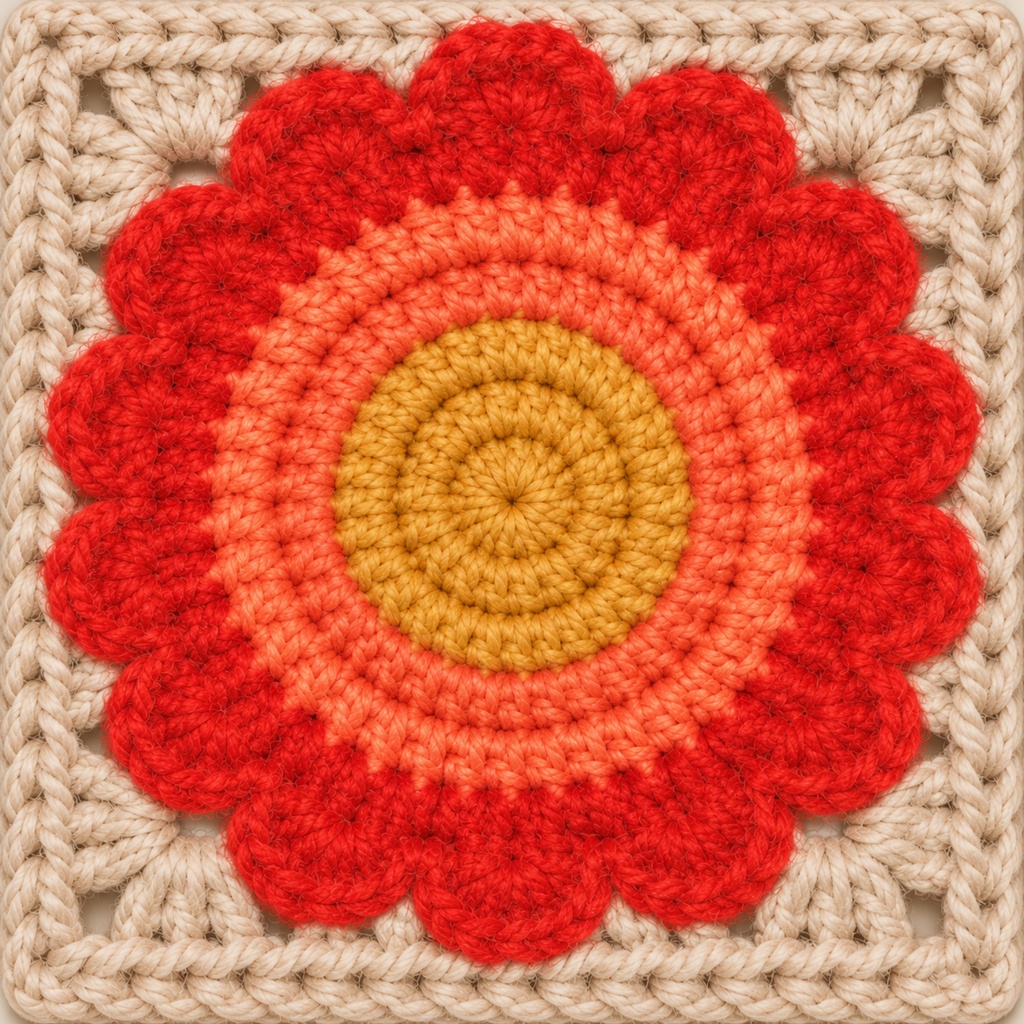 昭和レトロサークル かぎ針編みデジタルペーパー|全9柄|Showa Retro Crochet Circle Digital Paper|PNG・Commercial Use OK