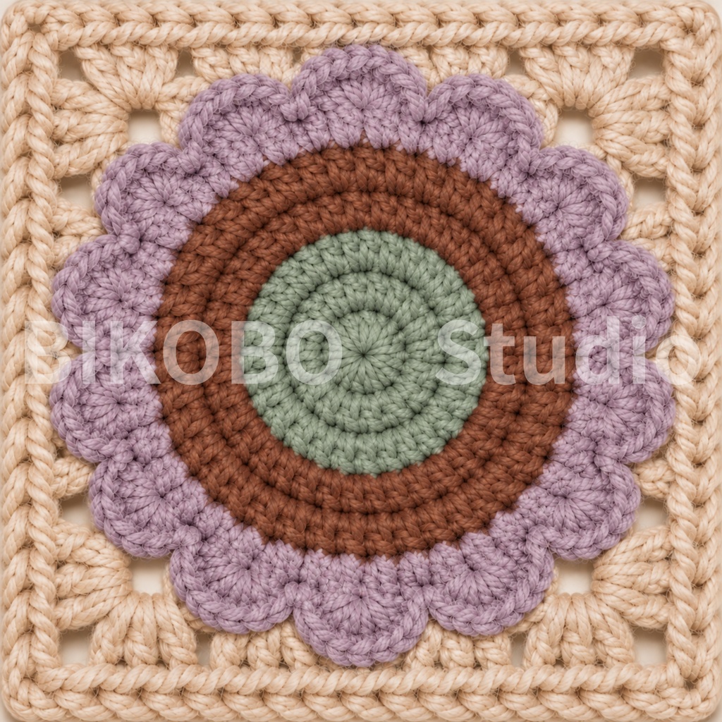 昭和レトロ かぎ針編みデジタルペーパーセット|4シリーズ・全36柄|Showa Retro Crochet Motif Digital Paper Bundle|PNG・Commercial Use OK
