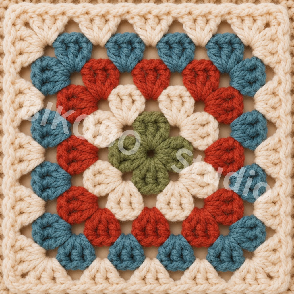 昭和レトロ かぎ針編みデジタルペーパーセット|4シリーズ・全36柄|Showa Retro Crochet Motif Digital Paper Bundle|PNG・Commercial Use OK