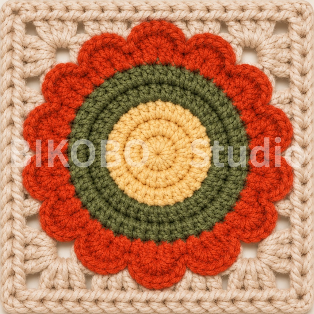 昭和レトロ かぎ針編みデジタルペーパーセット|4シリーズ・全36柄|Showa Retro Crochet Motif Digital Paper Bundle|PNG・Commercial Use OK