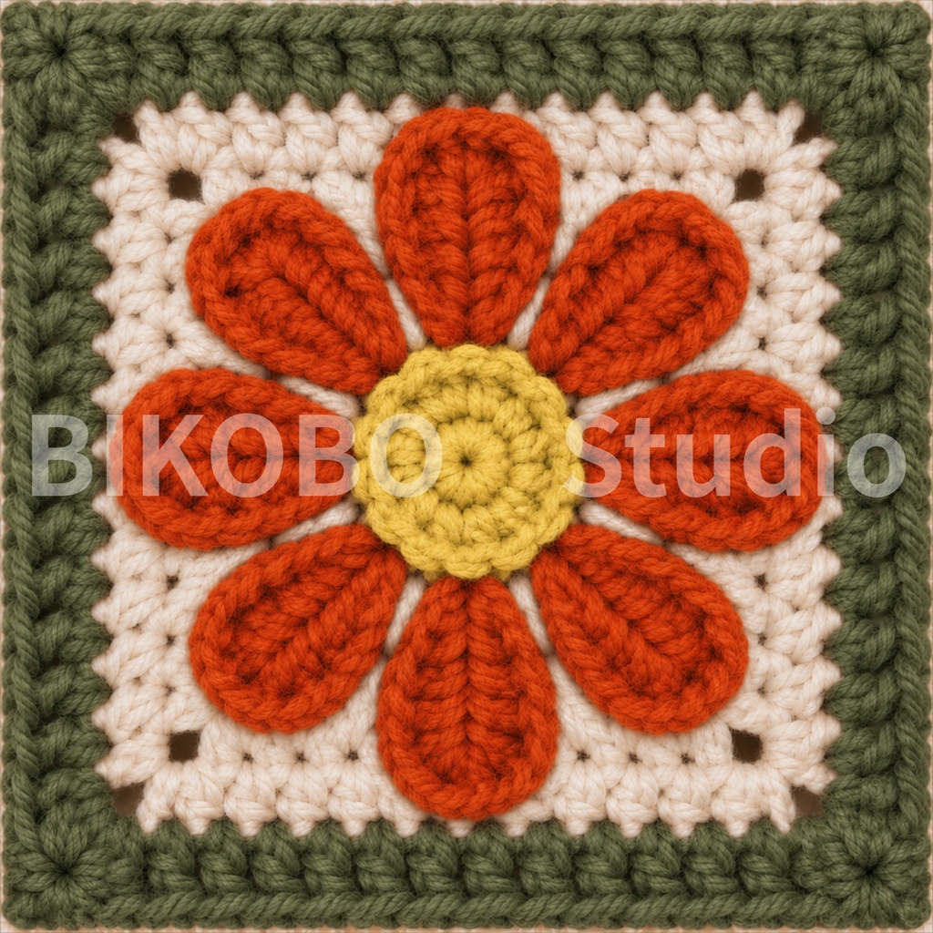 昭和レトロ かぎ針編みデジタルペーパーセット|4シリーズ・全36柄|Showa Retro Crochet Motif Digital Paper Bundle|PNG・Commercial Use OK