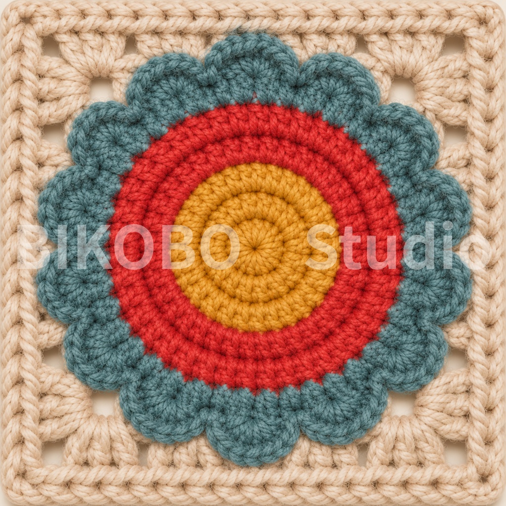 昭和レトロ かぎ針編みデジタルペーパーセット|4シリーズ・全36柄|Showa Retro Crochet Motif Digital Paper Bundle|PNG・Commercial Use OK