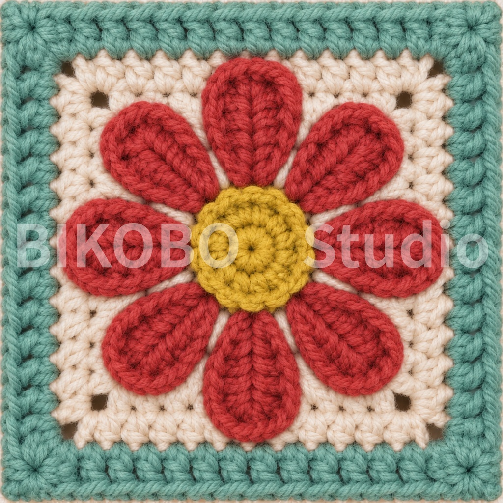 昭和レトロ かぎ針編みデジタルペーパーセット|4シリーズ・全36柄|Showa Retro Crochet Motif Digital Paper Bundle|PNG・Commercial Use OK