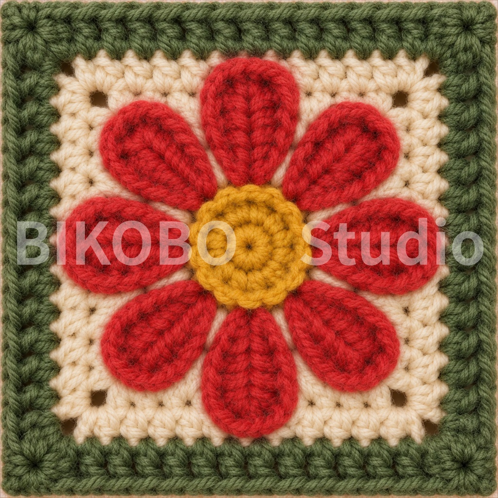 昭和レトロ かぎ針編みデジタルペーパーセット|4シリーズ・全36柄|Showa Retro Crochet Motif Digital Paper Bundle|PNG・Commercial Use OK