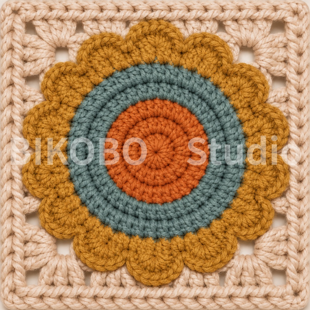 昭和レトロ かぎ針編みデジタルペーパーセット|4シリーズ・全36柄|Showa Retro Crochet Motif Digital Paper Bundle|PNG・Commercial Use OK