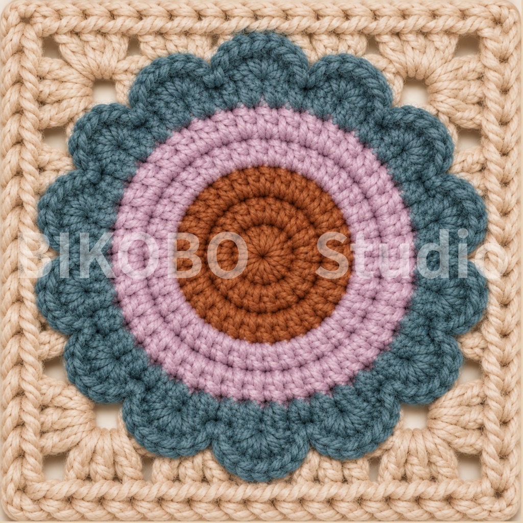 昭和レトロ かぎ針編みデジタルペーパーセット|4シリーズ・全36柄|Showa Retro Crochet Motif Digital Paper Bundle|PNG・Commercial Use OK