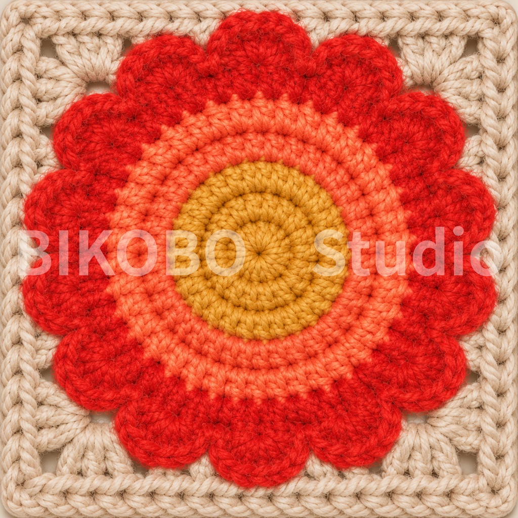 昭和レトロ かぎ針編みデジタルペーパーセット|4シリーズ・全36柄|Showa Retro Crochet Motif Digital Paper Bundle|PNG・Commercial Use OK