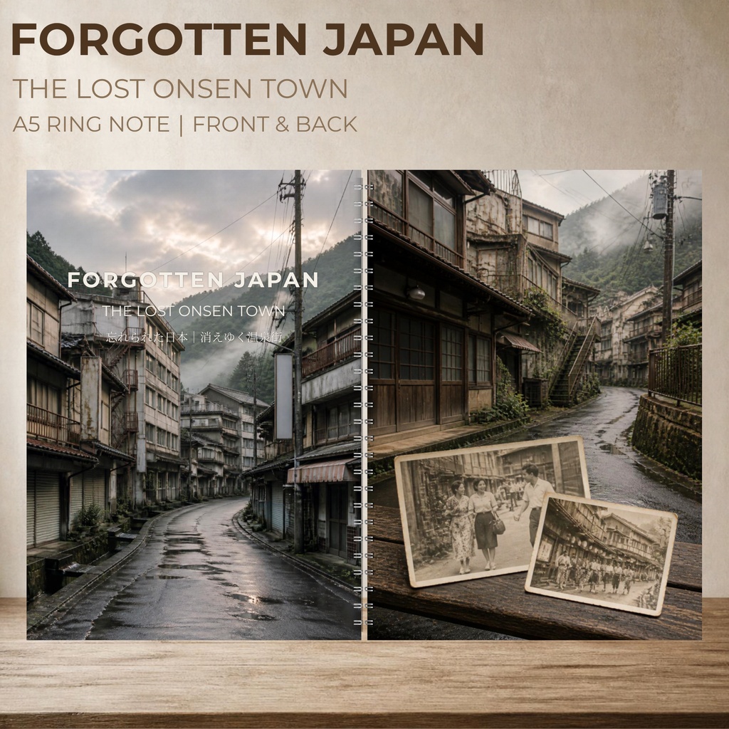 FORGOTTEN JAPAN|消えゆく温泉街|昭和ノスタルジー A5リングノート