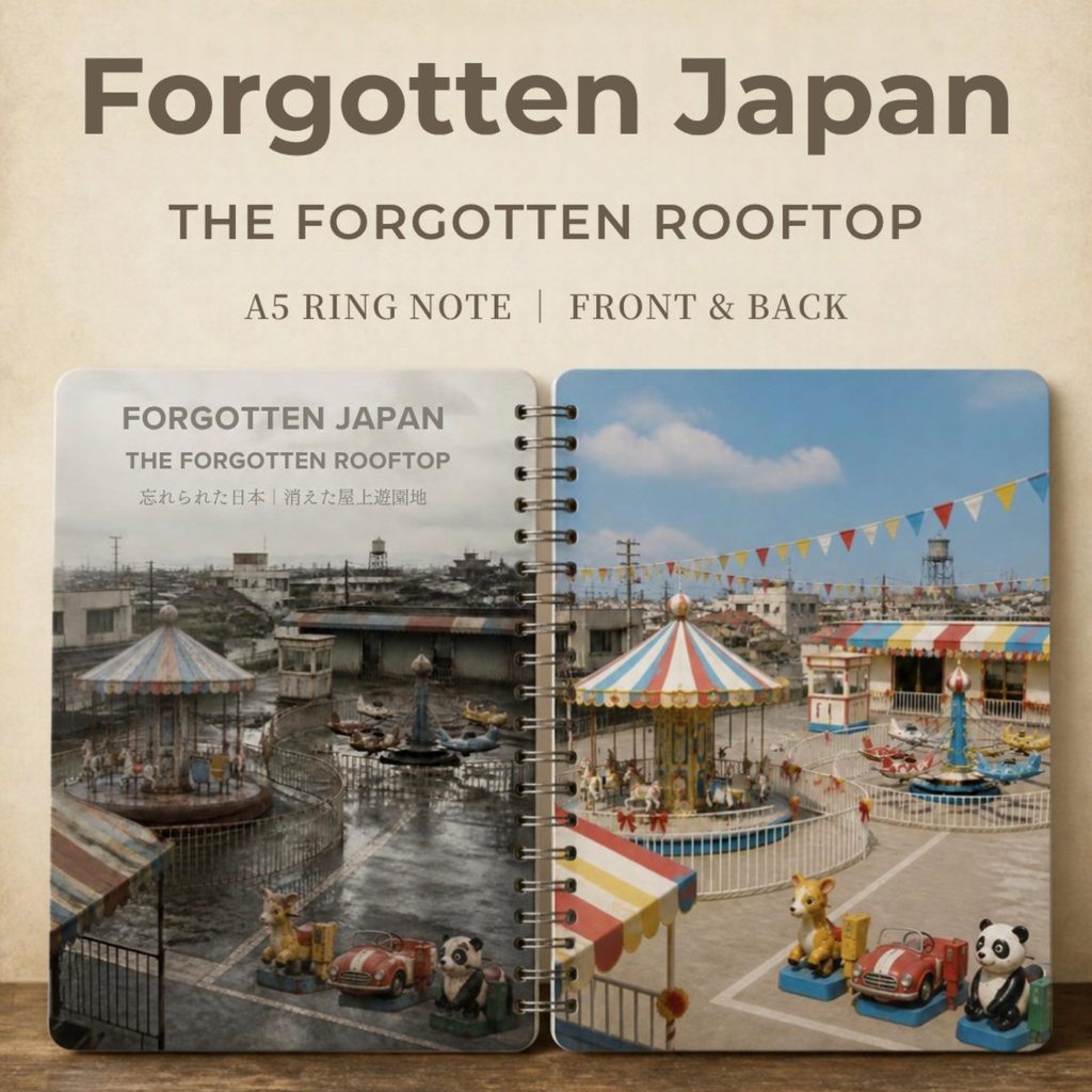 FORGOTTEN JAPAN｜消えた屋上遊園地｜昭和ノスタルジー A5リングノート