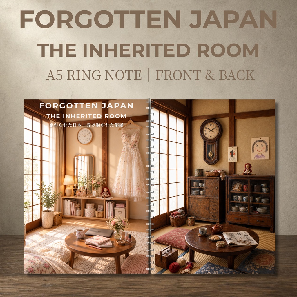 FORGOTTEN JAPAN｜受け継がれた部屋｜The Inherited Japanese Room｜A5 Ring Notebook