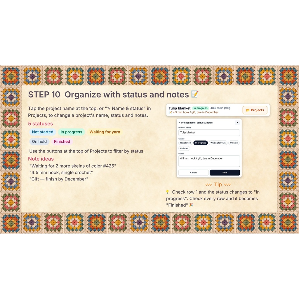 AmiOverlay|写真から編み図作成 / Photo to Crochet, Knitting & Cross-Stitch Charts【斜行補正対応】