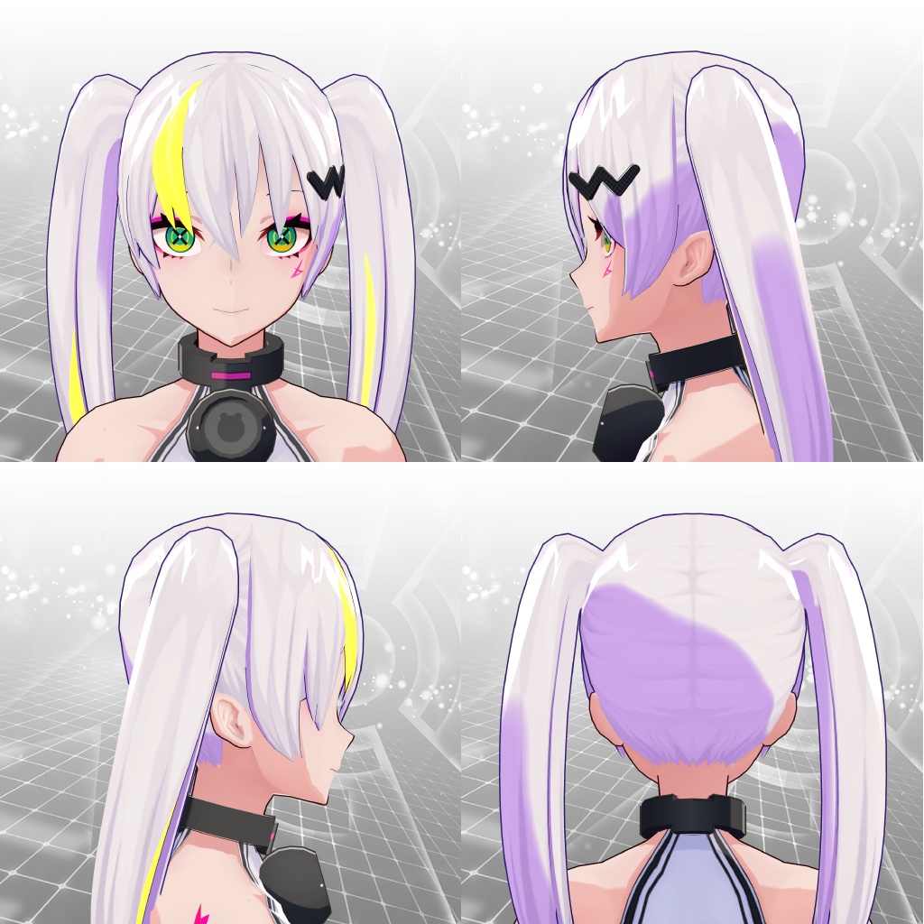 イフ用髪型セット02〈アッパー〉&〈メロウ〉