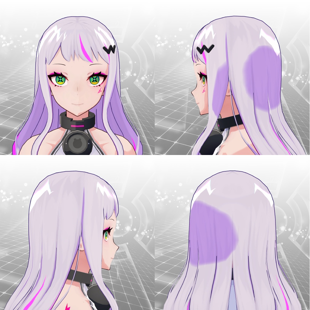 イフ用髪型セット02〈アッパー〉&〈メロウ〉