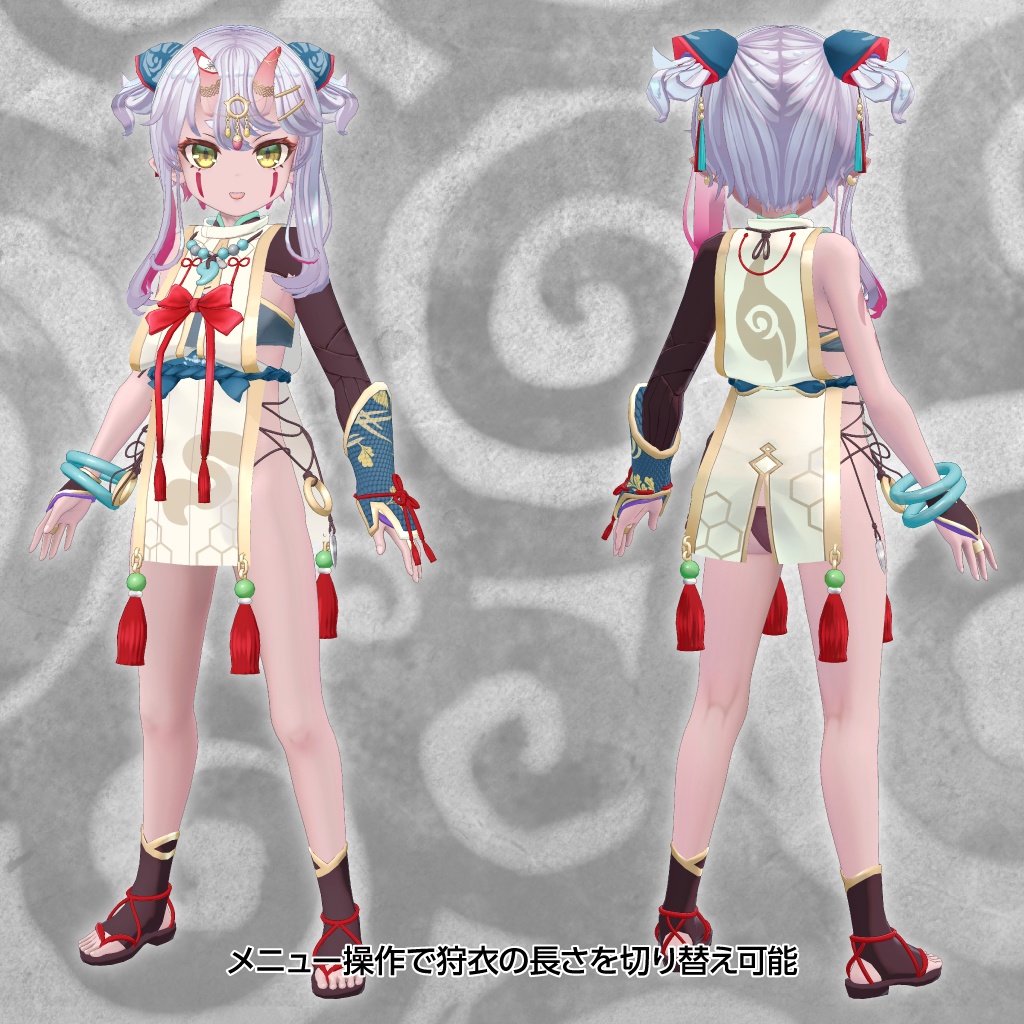 オリジナル3Dモデル「神結くれは(かむすび くれは)」