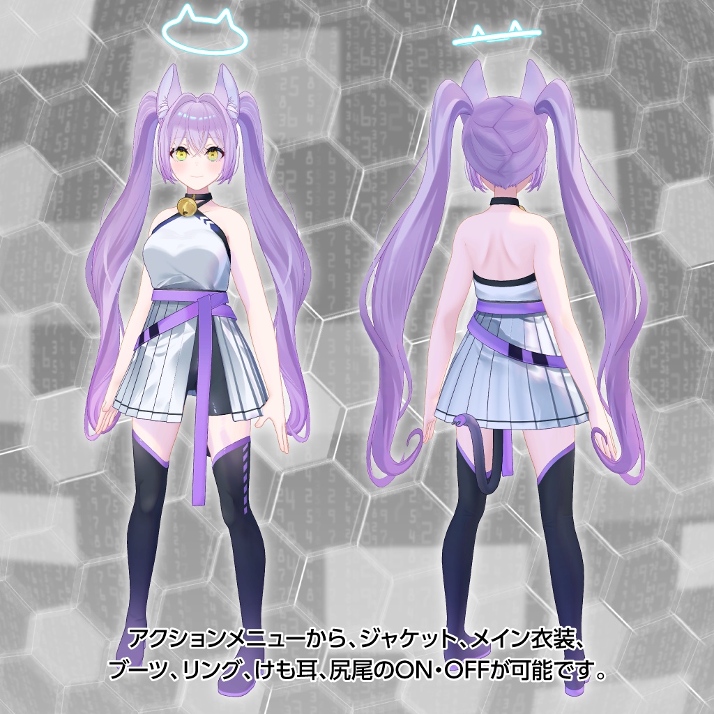 オリジナル3Dモデル「メルクル(Mellcul)」