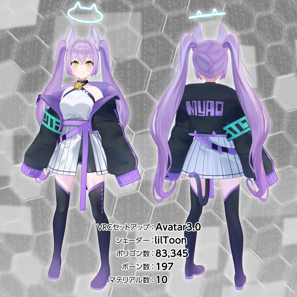 オリジナル3Dモデル「メルクル(Mellcul)」