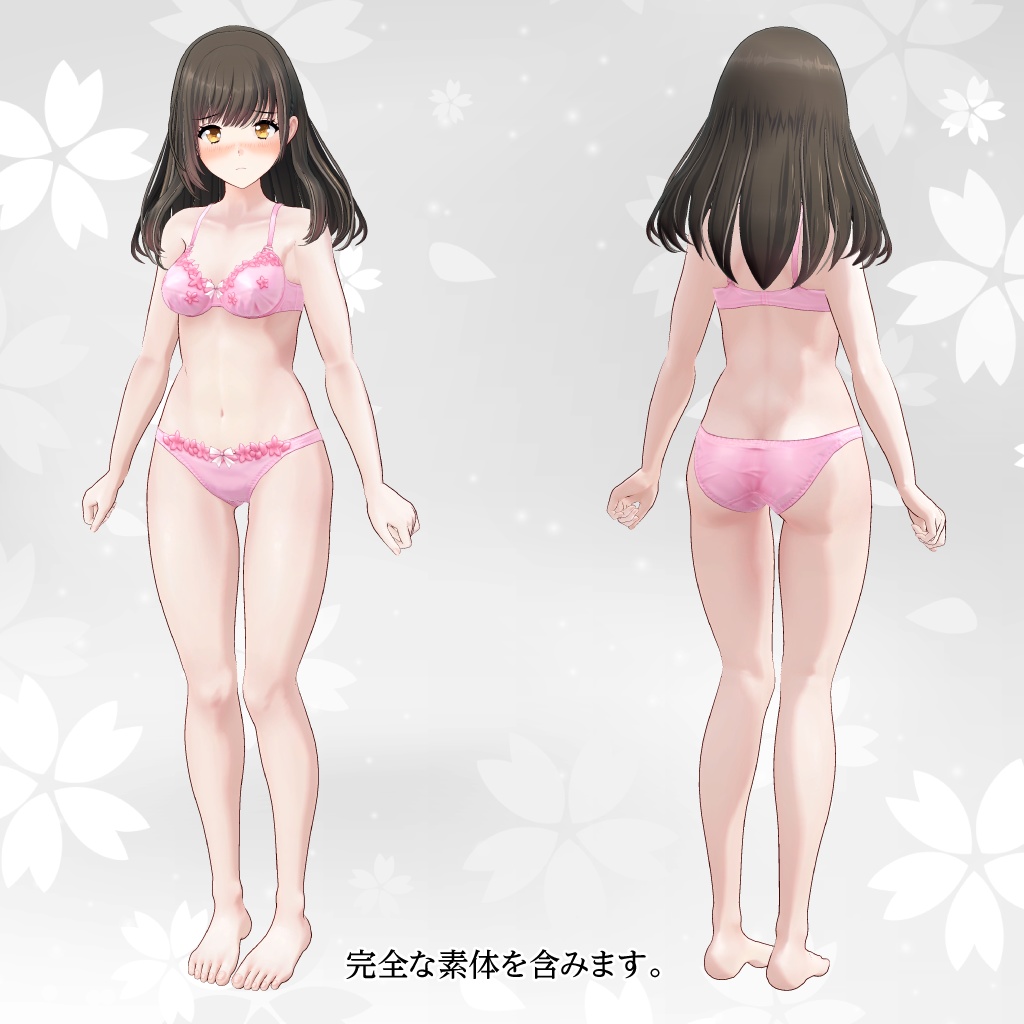 オリジナル3Dモデル「立花優衣(たちばな ゆい)」