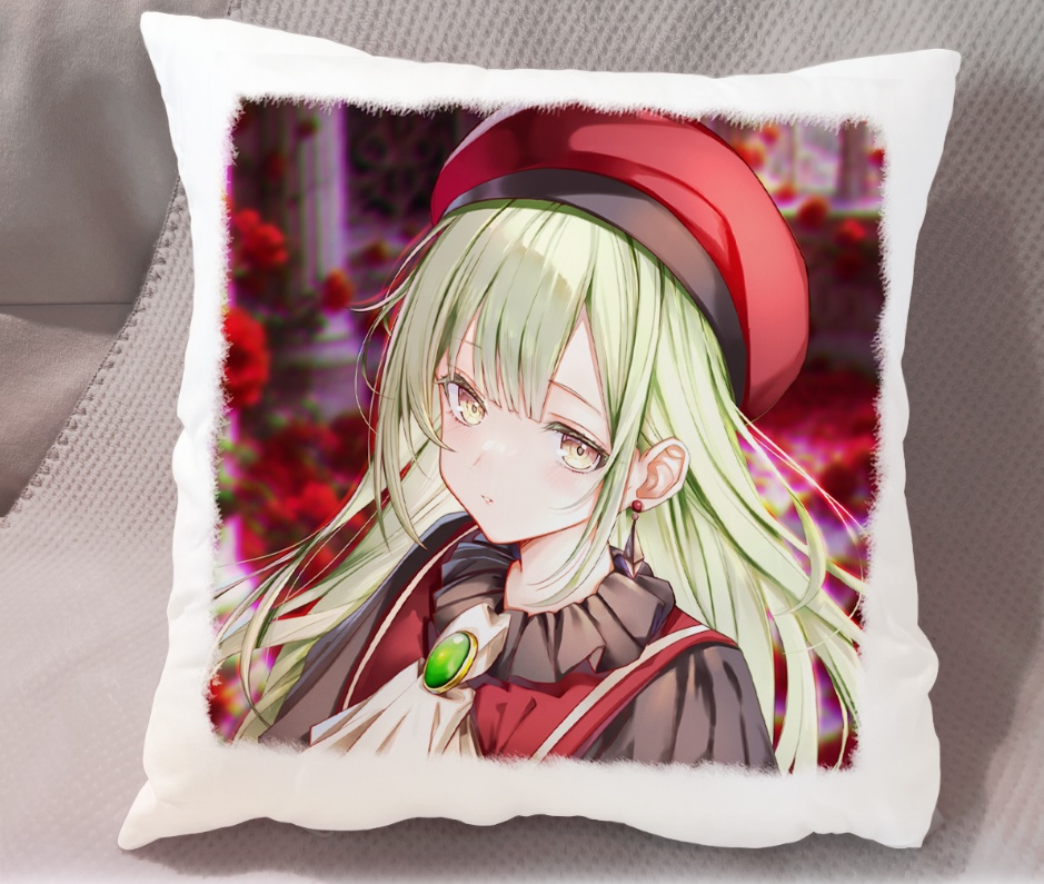 [小さな四角い枕] 若葉睦Mutsu Wakaba (ave mujica)