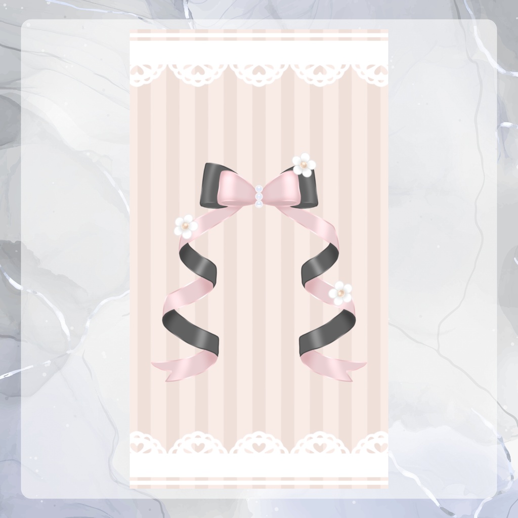 【携帯背景】ピンクリボン