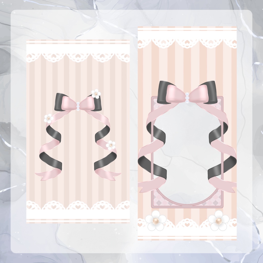 【携帯背景】ピンクリボン