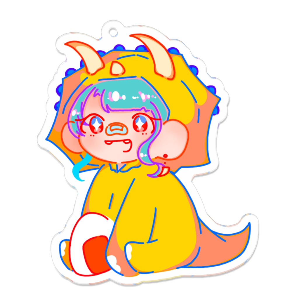 トリケラトプスちゃん アクリルキーホルダー