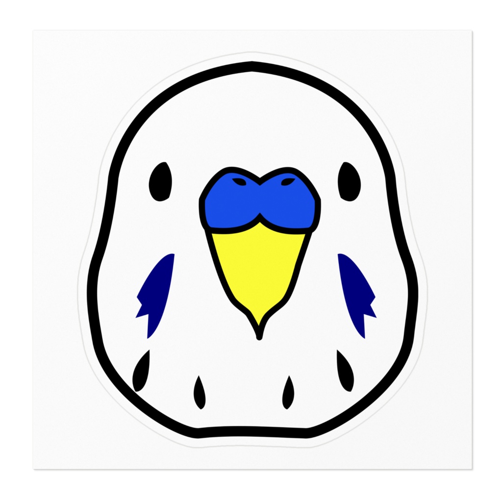 セキセイインコステッカー