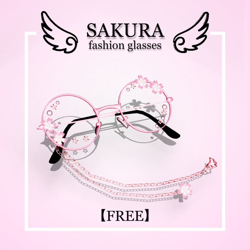 [PB] [VRChat] [FREE] SAKURA fashion glasses