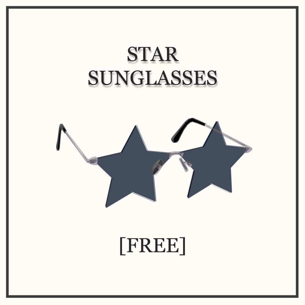 [PB] [VRChat] [FREE] STAR SUNGLASSES