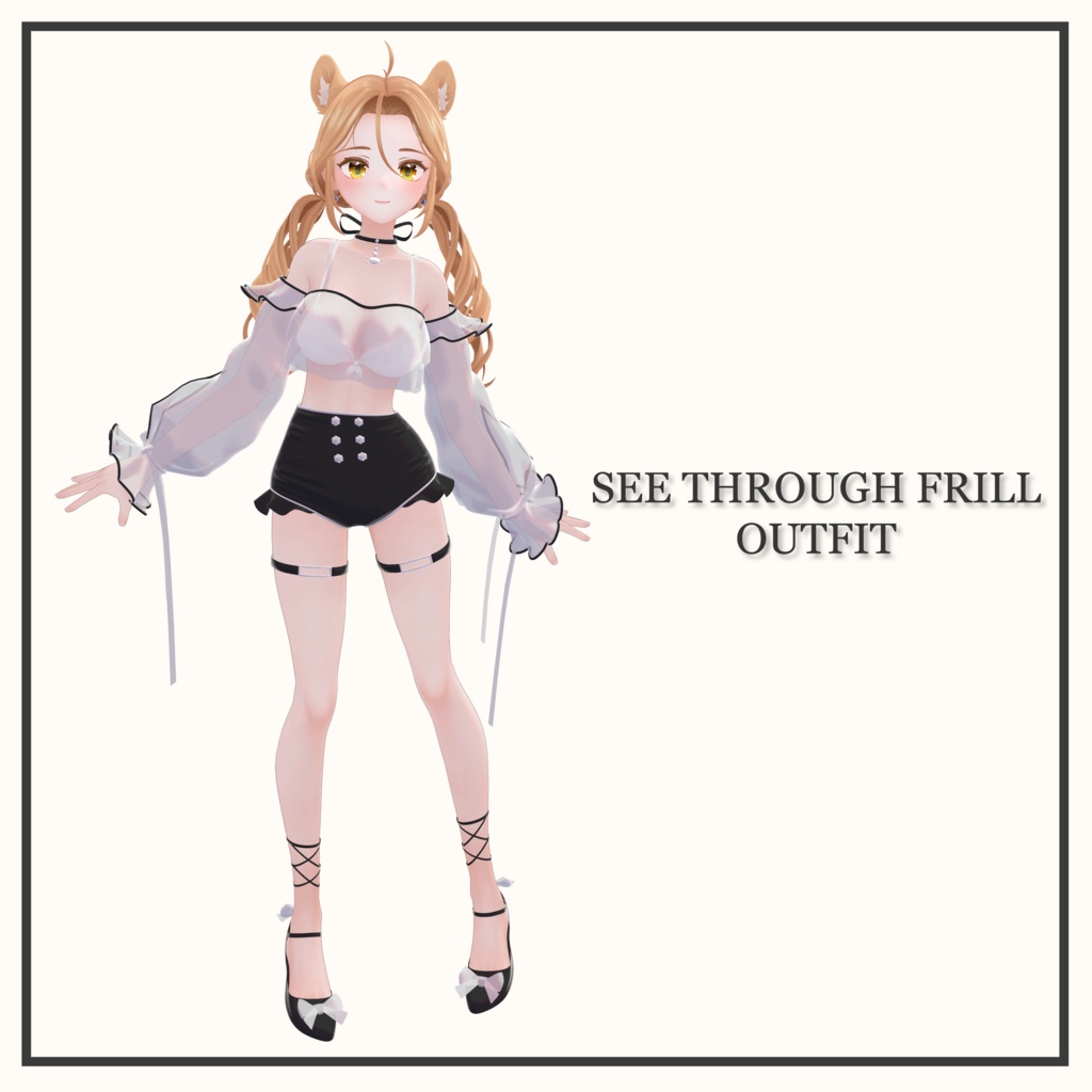 [ PB ] [ SEE THROUGH FRILL OUTFIT ] DAMI