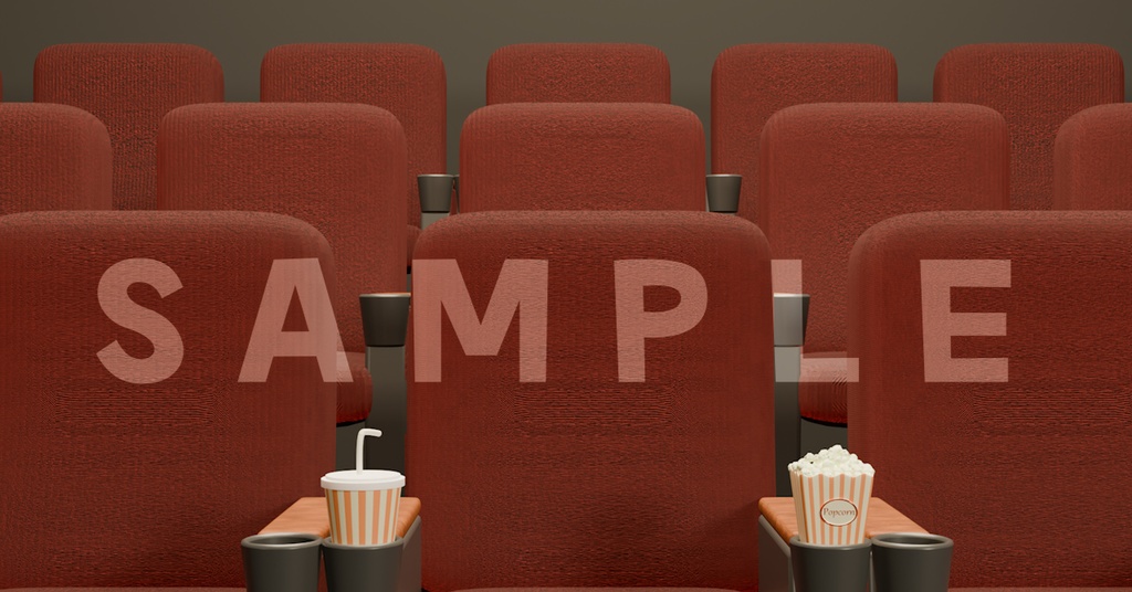 【Vtuber/配信背景】映画館風スタジオ|同時視聴におすすめ!